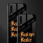 real eyes realize real lies quote glass case for samsung galaxy a70 image-2