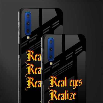 real eyes realize real lies quote glass case for samsung galaxy a7 2018 image-2