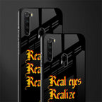 real eyes realize real lies quote glass case for redmi note 8 image-2