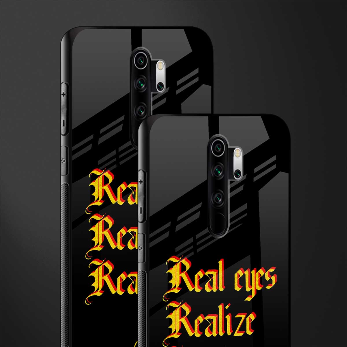 real eyes realize real lies quote glass case for redmi note 8 pro image-2