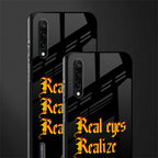 real eyes realize real lies quote glass case for mi a3 redmi a3 image-2