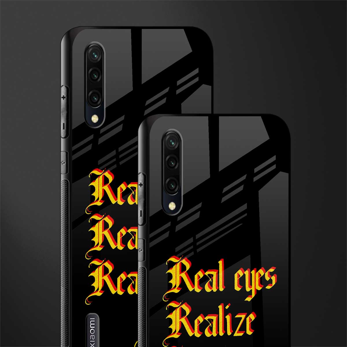 real eyes realize real lies quote glass case for mi a3 redmi a3 image-2