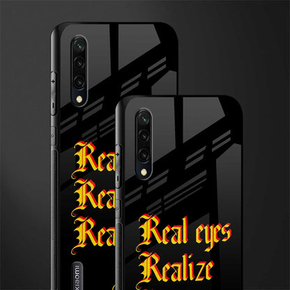 real eyes realize real lies quote glass case for mi a3 redmi a3 image-2