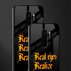 real eyes realize real lies quote glass case for samsung galaxy s9 plus image-2