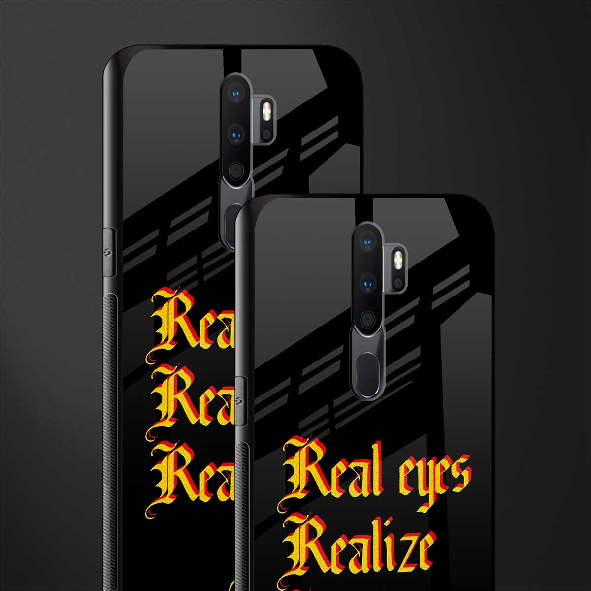 real eyes realize real lies quote glass case for oppo a9 2020 image-2