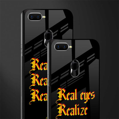 real eyes realize real lies quote glass case for oppo a11k image-2