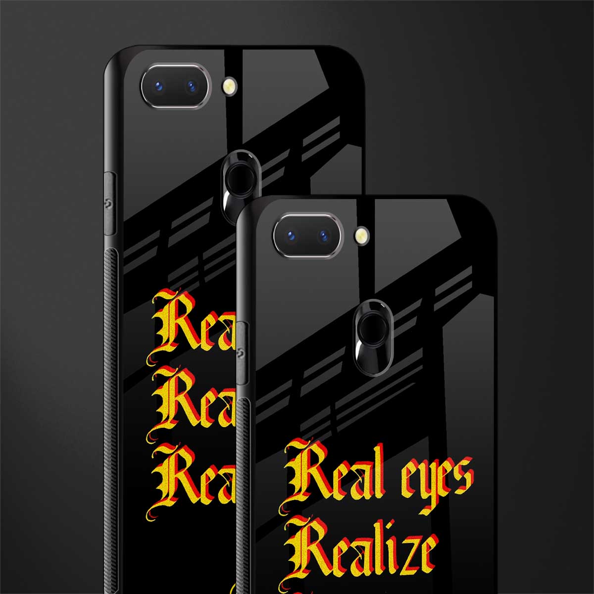 real eyes realize real lies quote glass case for oppo a5 image-2