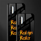 real eyes realize real lies quote glass case for realme xt image-2
