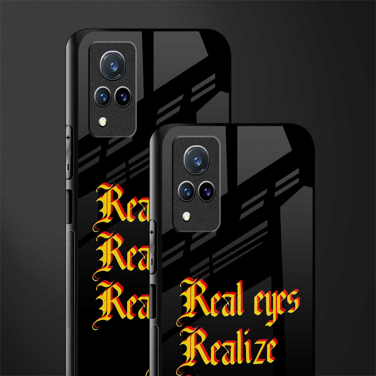 real eyes realize real lies quote glass case for vivo v21 5g image-2