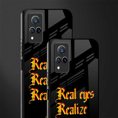 real eyes realize real lies quote glass case for vivo v21 5g image-2