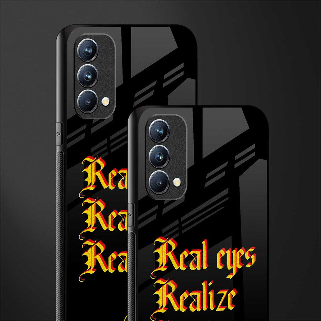 real eyes realize real lies quote glass case for oppo f19 image-2