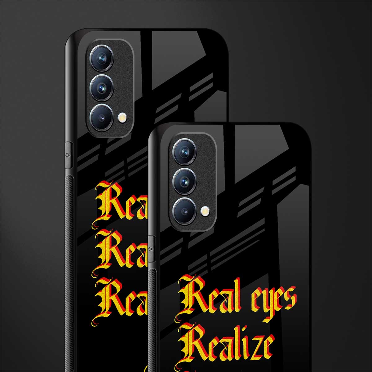 real eyes realize real lies quote glass case for oppo f19 image-2