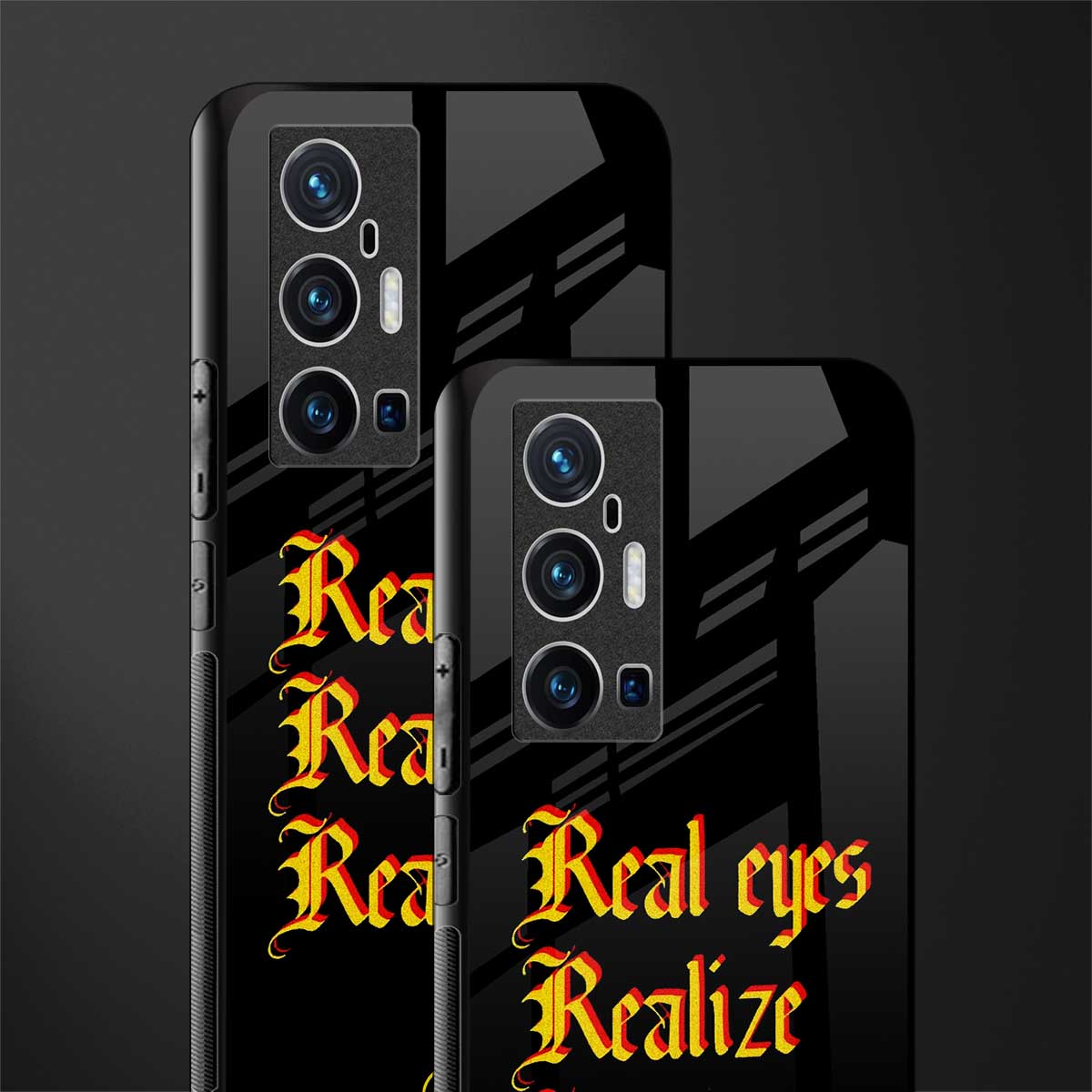 real eyes realize real lies quote glass case for vivo x70 pro plus image-2