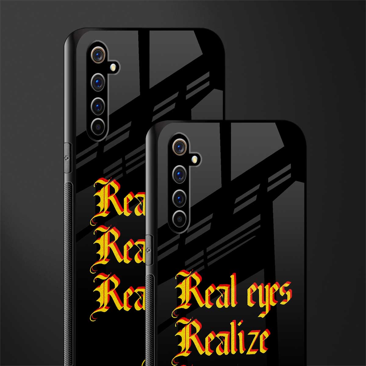 real eyes realize real lies quote glass case for realme x50 pro image-2