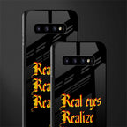 real eyes realize real lies quote glass case for samsung galaxy s10 plus image-2