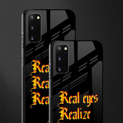 real eyes realize real lies quote glass case for samsung galaxy s20 image-2