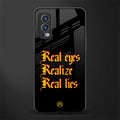 real eyes realize real lies quote glass case for oneplus nord 2 5g image