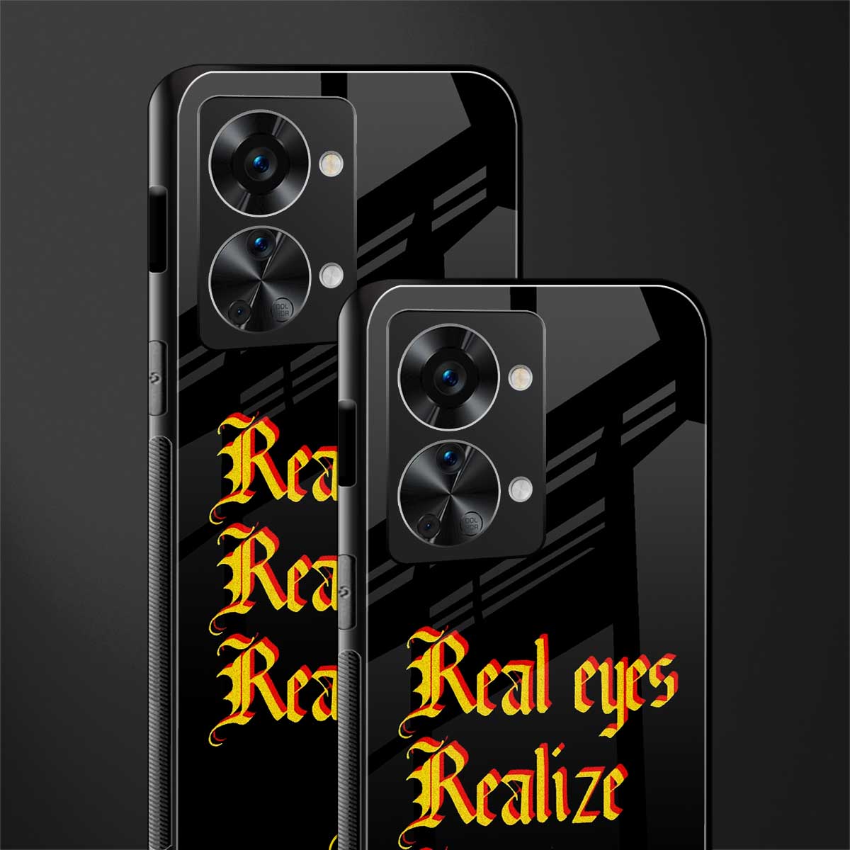 real eyes realize real lies quote glass case for phone case | glass case for oneplus nord 2t 5g
