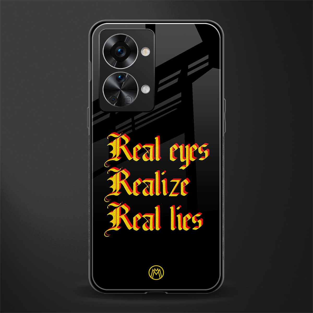 real eyes realize real lies quote glass case for phone case | glass case for oneplus nord 2t 5g