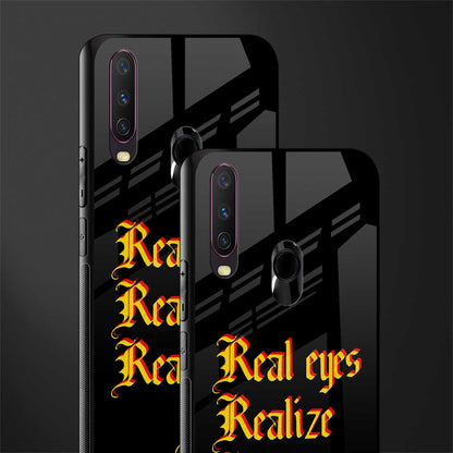 real eyes realize real lies quote glass case for vivo y15 image-2