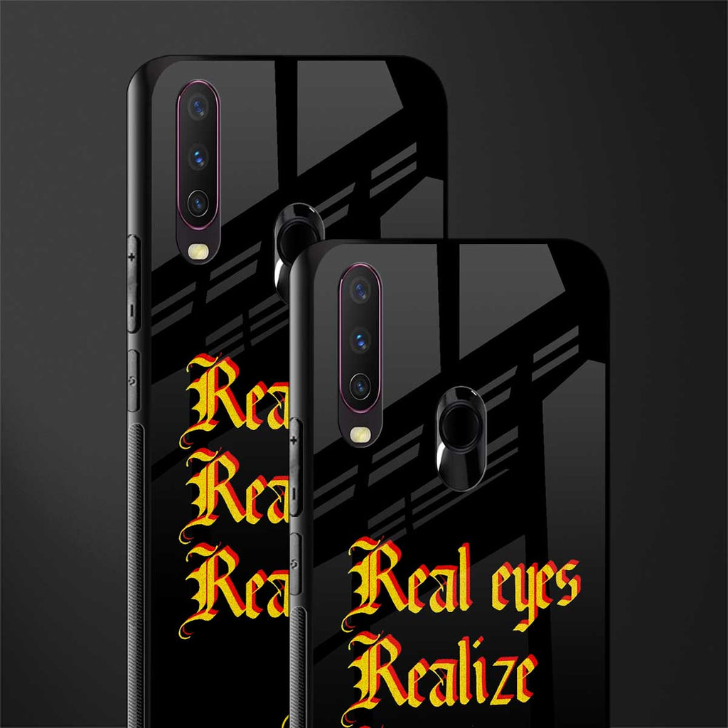 real eyes realize real lies quote glass case for vivo y17 image-2