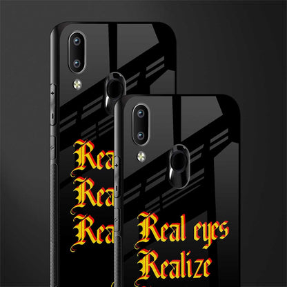 real eyes realize real lies quote glass case for vivo y91 image-2