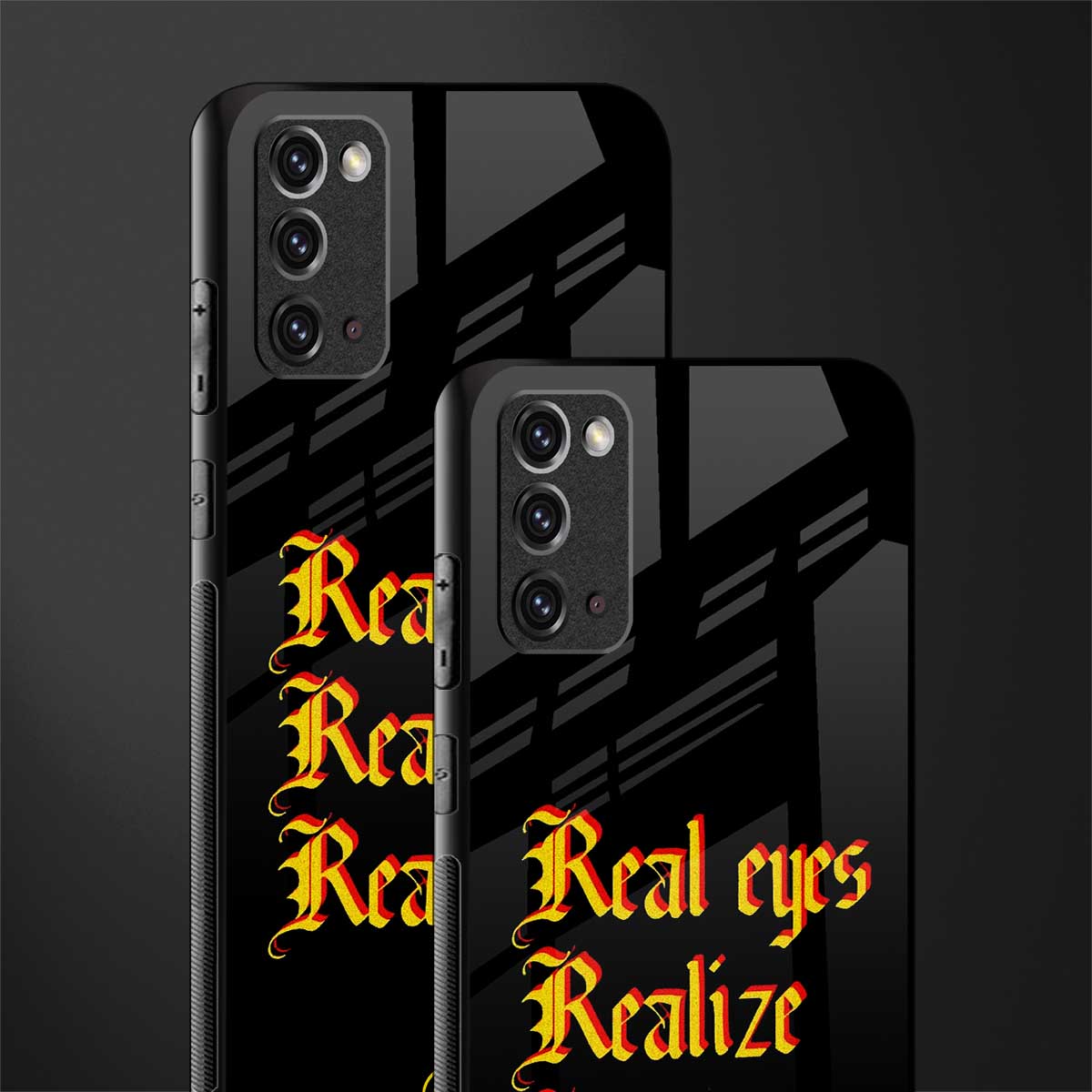 real eyes realize real lies quote glass case for samsung galaxy note 20 image-2