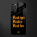 real eyes realize real lies quote glass case for samsung galaxy note 20 image
