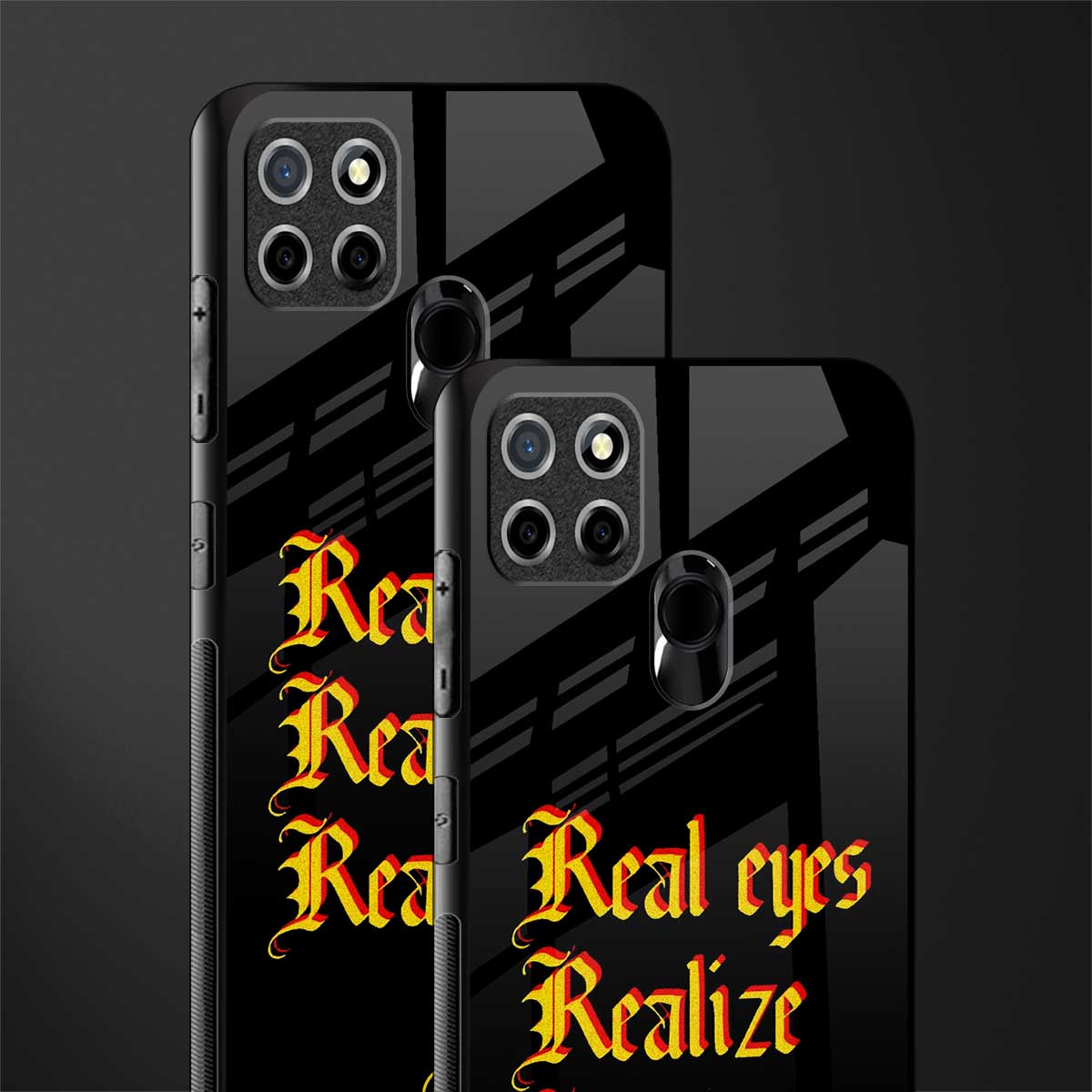 real eyes realize real lies quote glass case for realme narzo 20 image-2