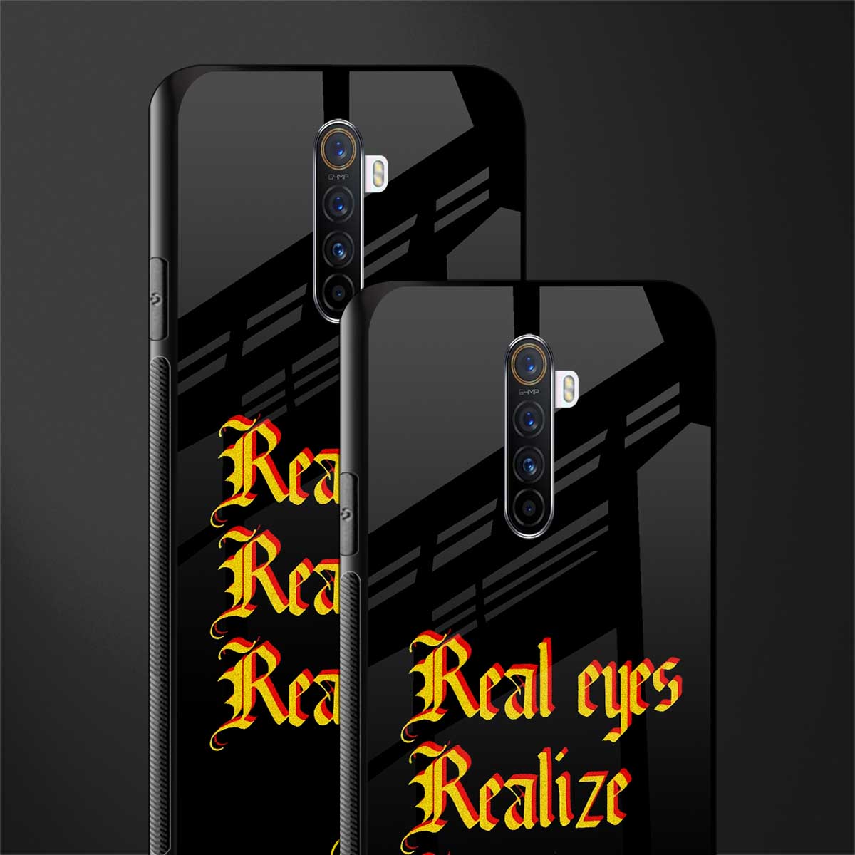 real eyes realize real lies quote glass case for realme x2 pro image-2