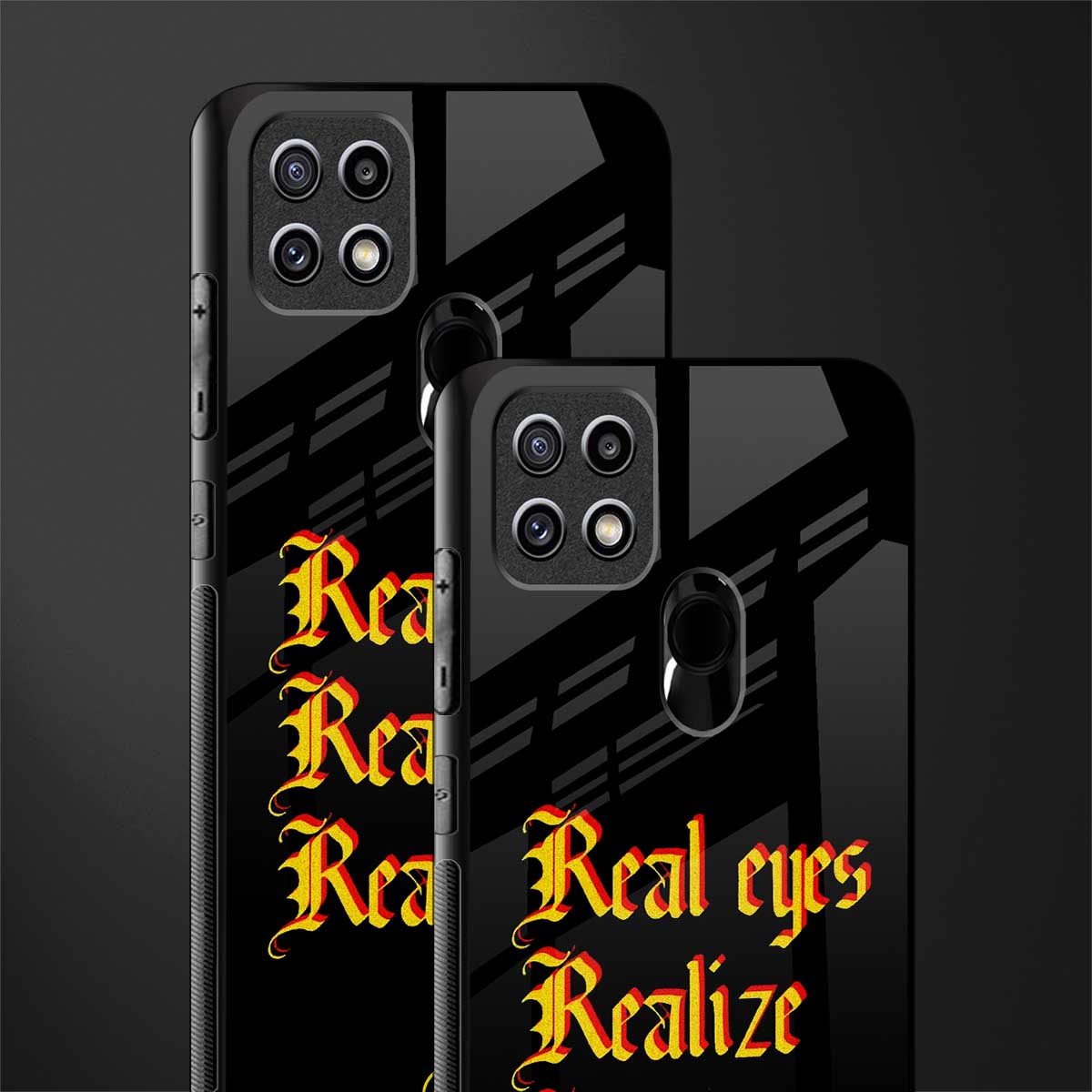 real eyes realize real lies quote glass case for oppo a15 image-2