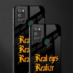 real eyes realize real lies quote glass case for realme 7i image-2