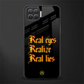 real eyes realize real lies quote glass case for oppo f17 image