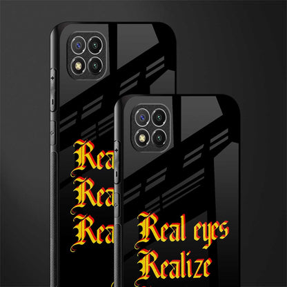 real eyes realize real lies quote glass case for poco c3 image-2