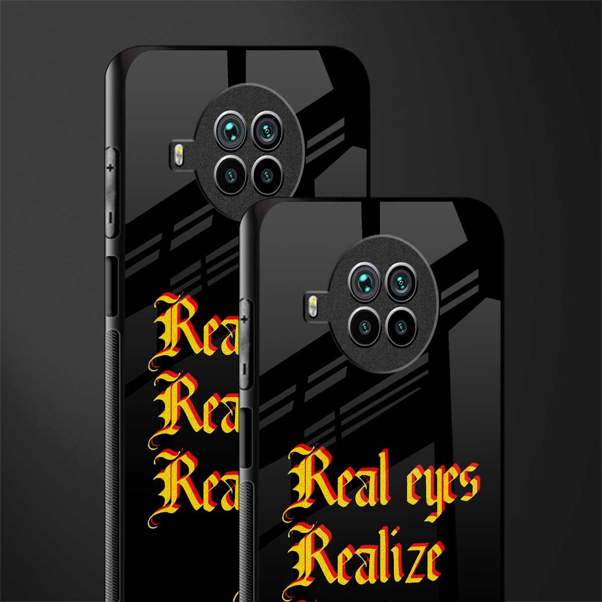 real eyes realize real lies quote glass case for mi 10i image-2