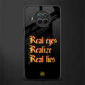 real eyes realize real lies quote glass case for mi 10i image