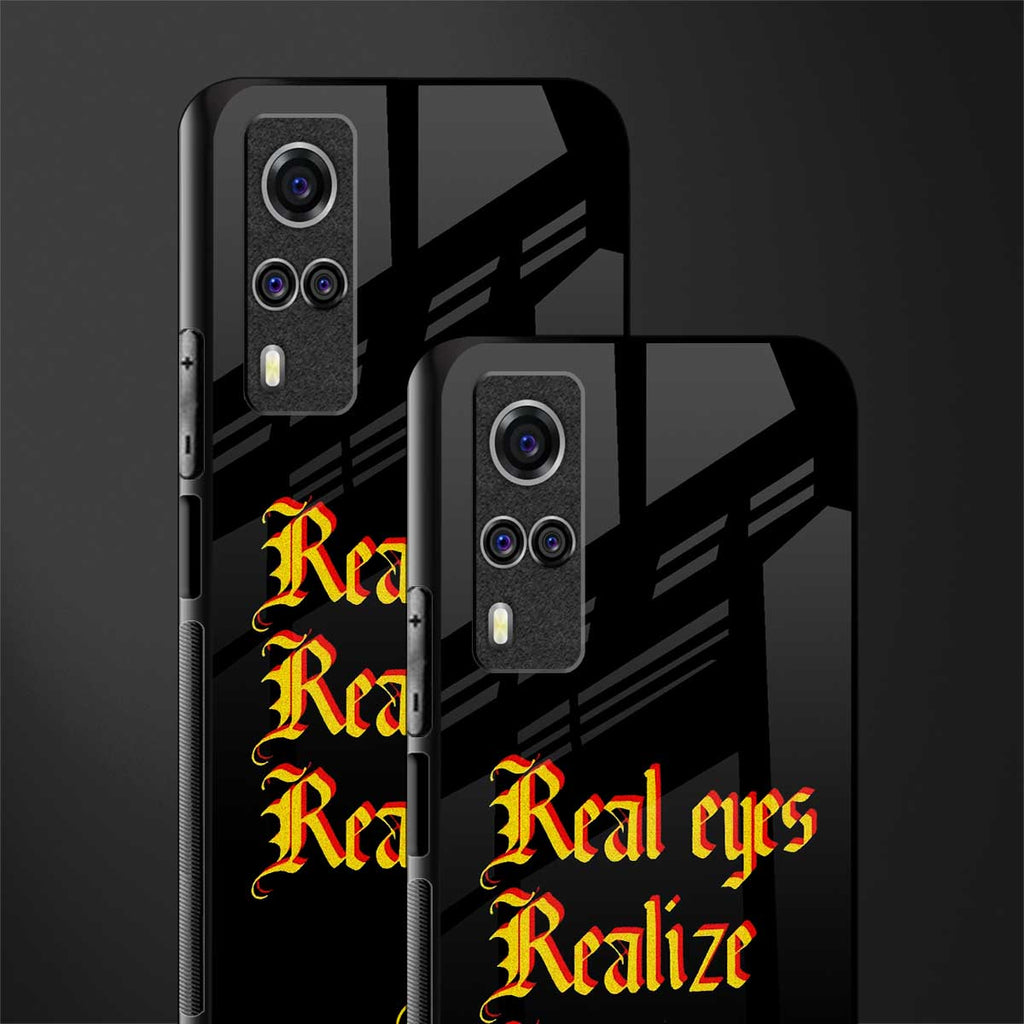 real eyes realize real lies quote glass case for vivo y53s image-2
