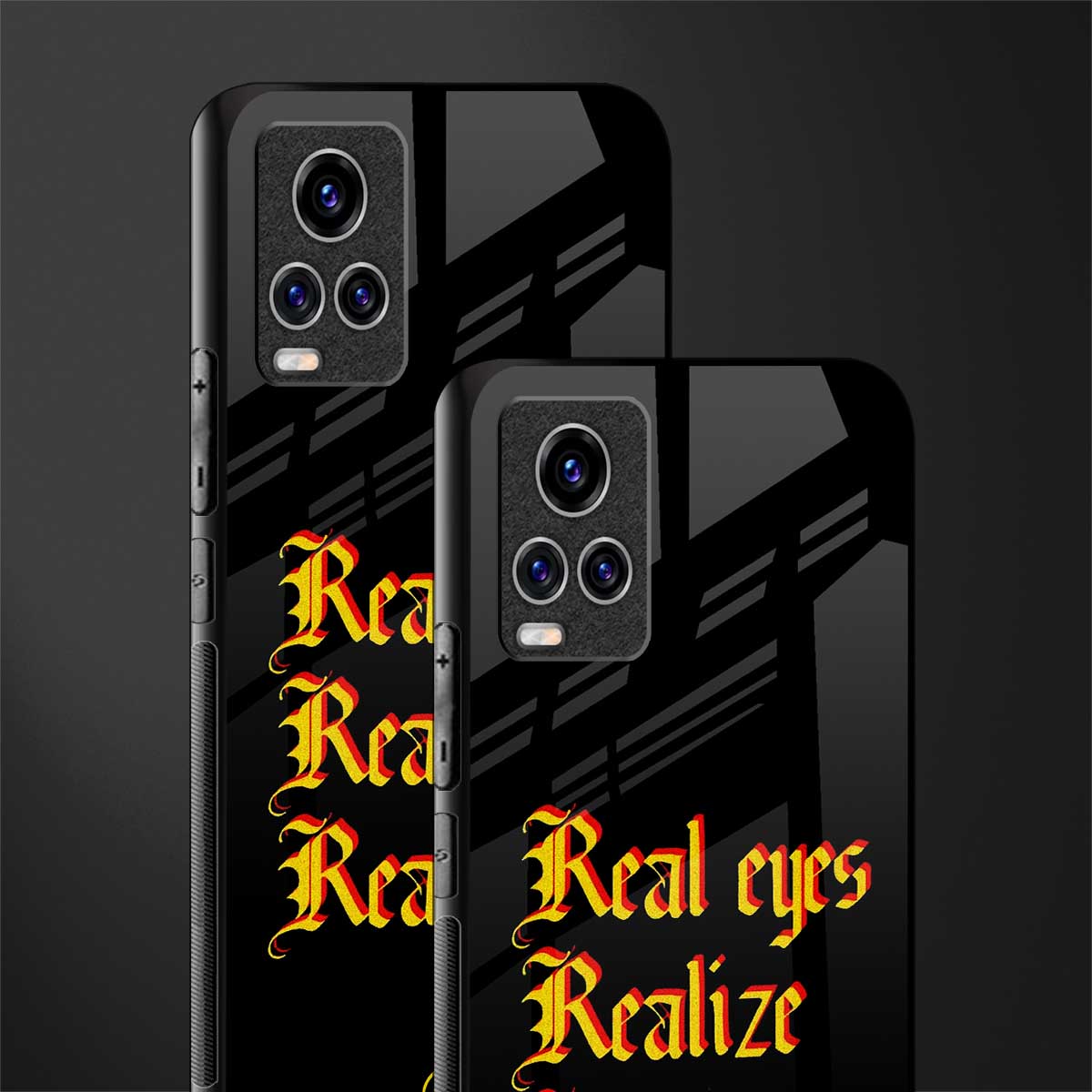 real eyes realize real lies quote glass case for vivo v20 pro image-2