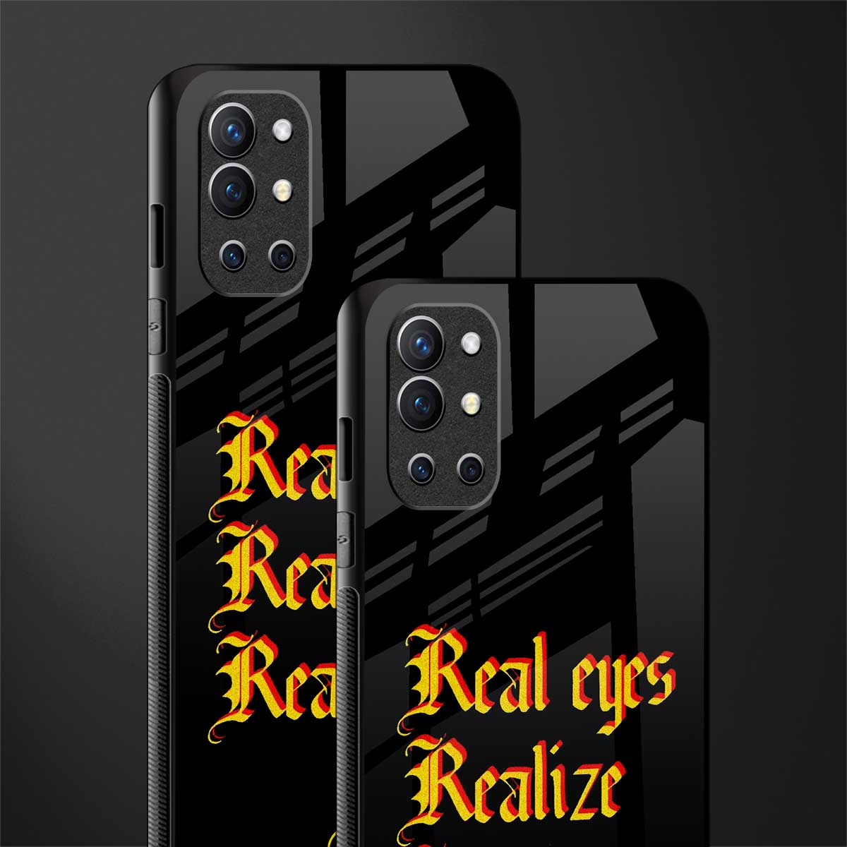 real eyes realize real lies quote glass case for oneplus 9r image-2