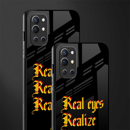 real eyes realize real lies quote glass case for oneplus 9r image-2
