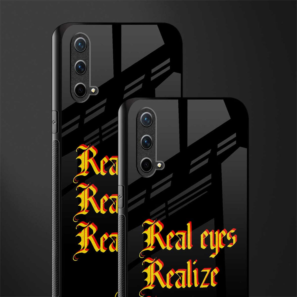 real eyes realize real lies quote glass case for oneplus nord ce 5g image-2