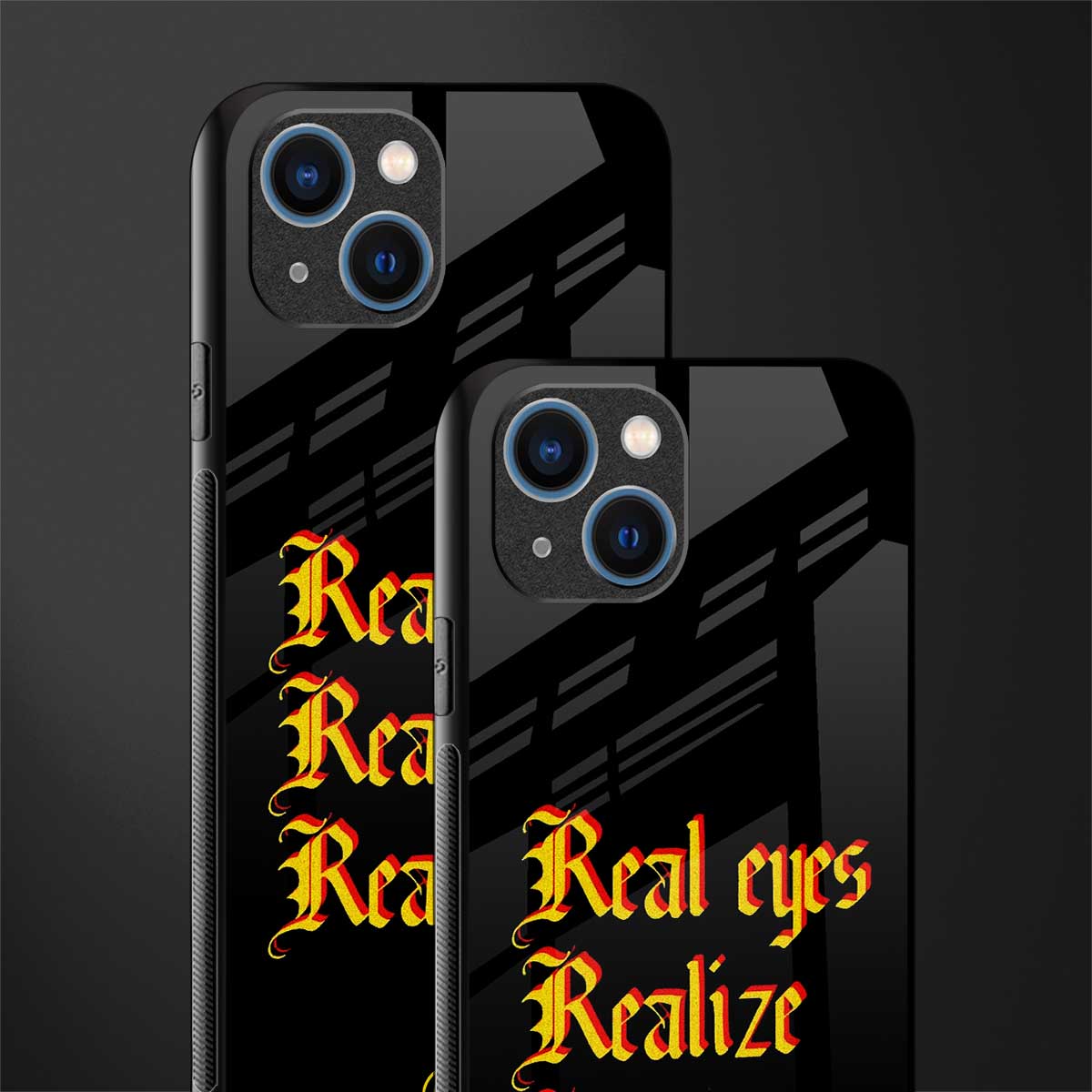 real eyes realize real lies quote glass case for iphone 13 image-2
