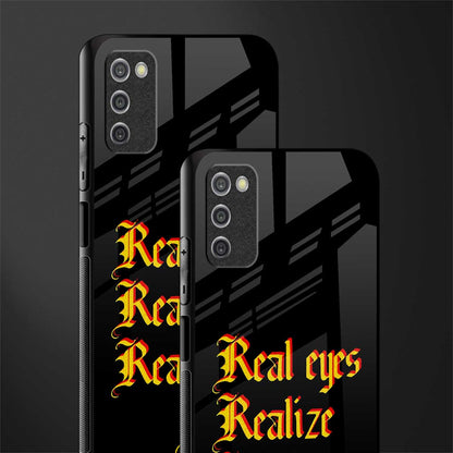 real eyes realize real lies quote glass case for samsung galaxy a03s image-2