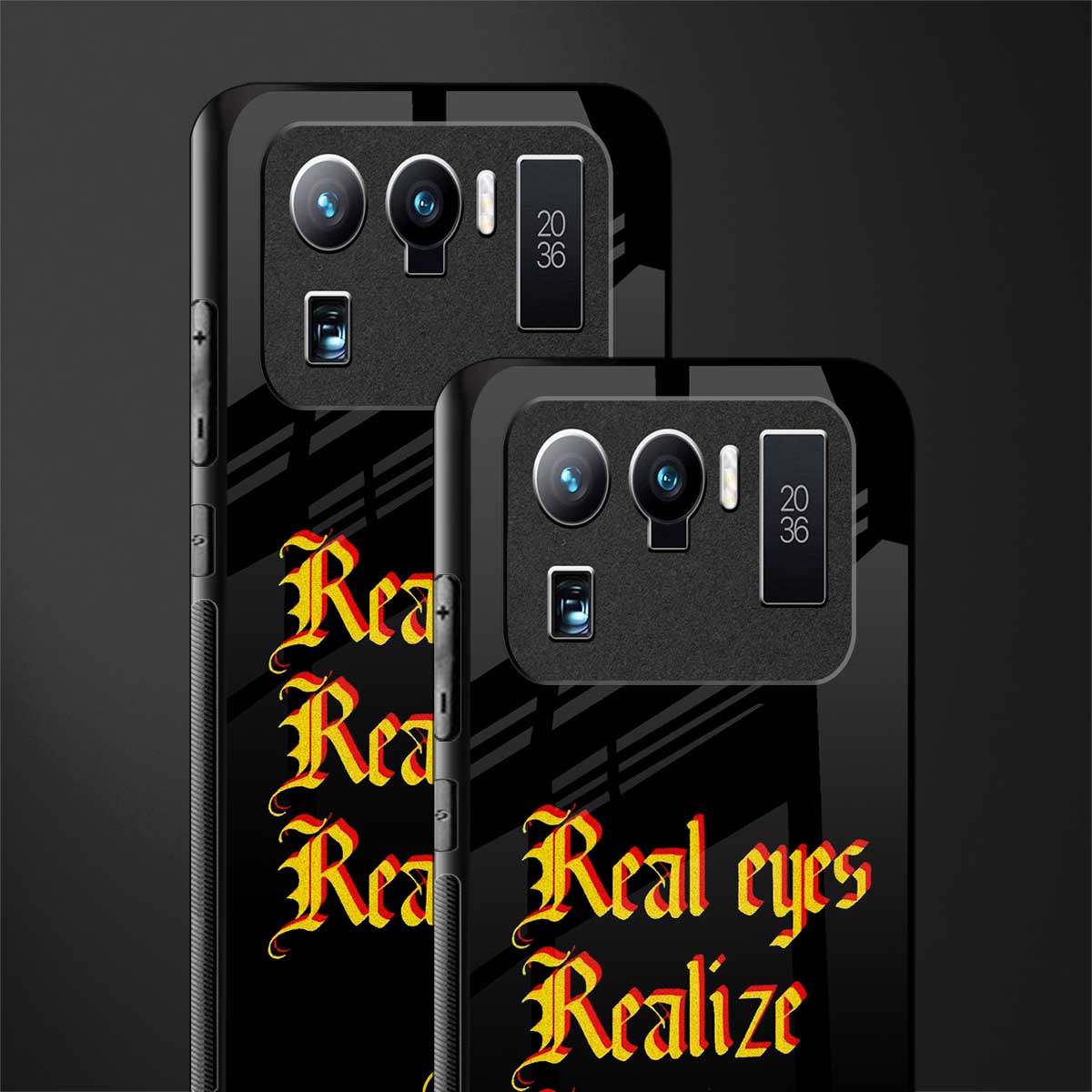 real eyes realize real lies quote glass case for mi 11 ultra 5g image-2