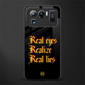real eyes realize real lies quote glass case for mi 11 ultra 5g image