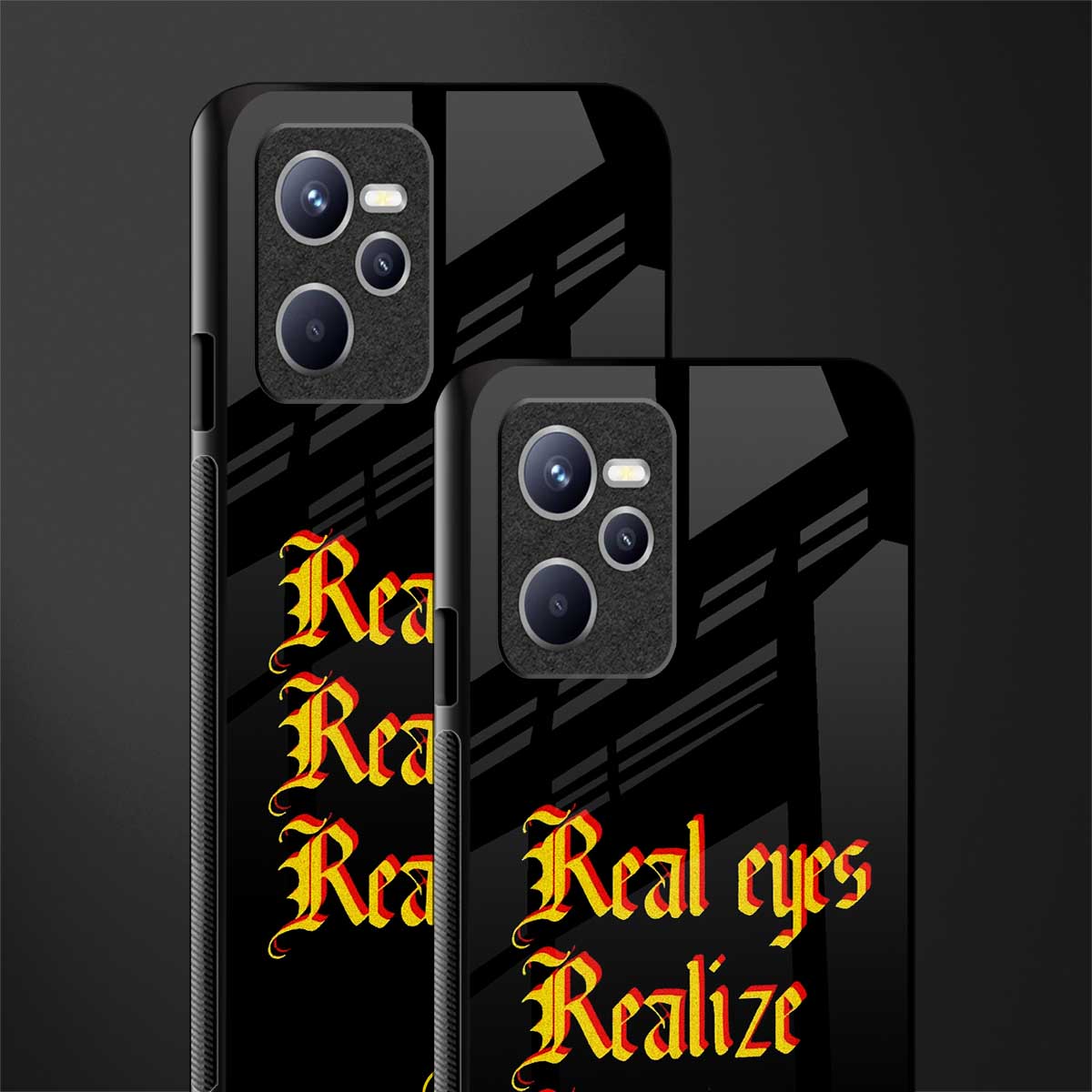 real eyes realize real lies quote glass case for realme c35 image-2