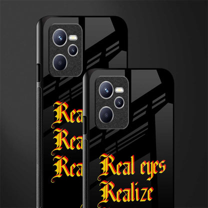 real eyes realize real lies quote glass case for realme c35 image-2