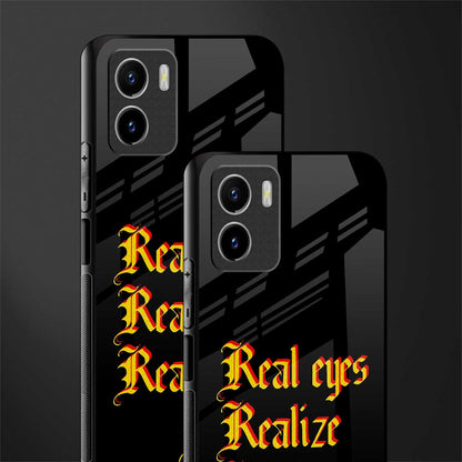 real eyes realize real lies quote glass case for vivo y15s image-2