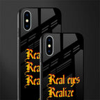 real eyes realize real lies quote glass case for iphone x image-2