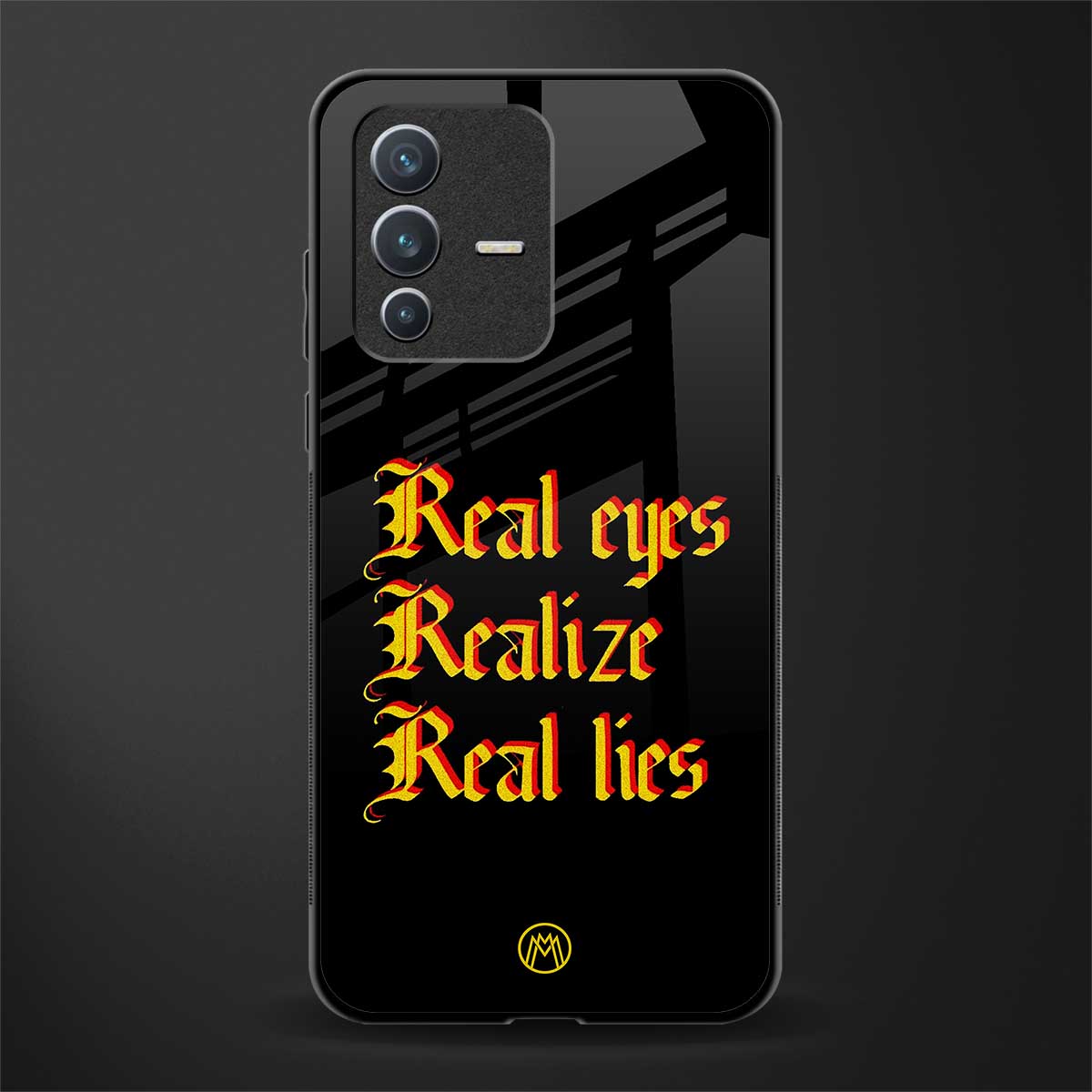 real eyes realize real lies quote glass case for vivo v23 5g image